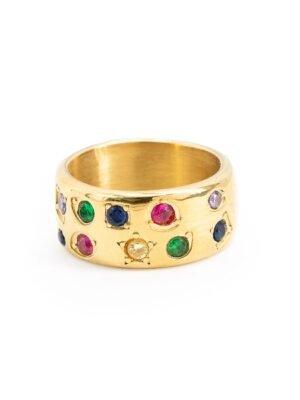 Anillo Colorful Gold