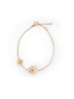 Pulsera Flower Gold Shiny