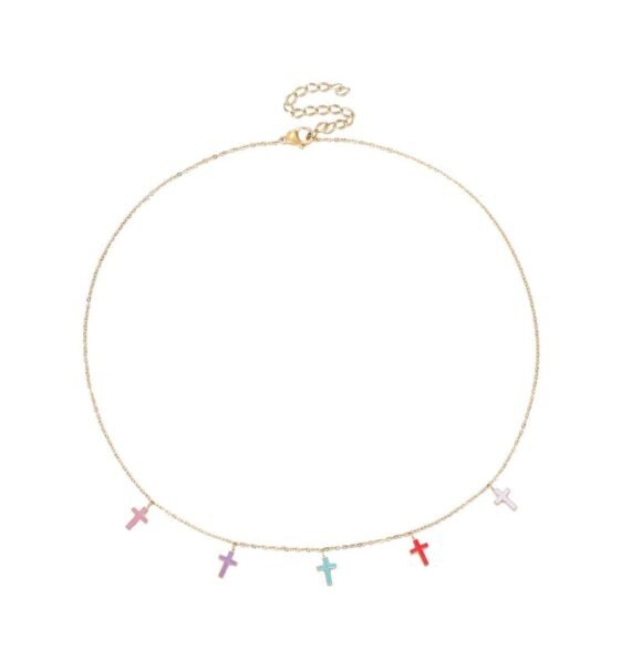 Collar Cruces de Colores