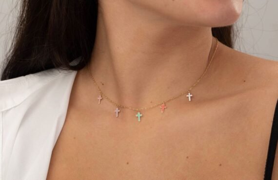 Collar Cruces de Colores