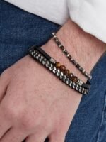 Pulsera Stone Brown & Black