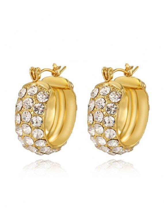 Aros destello dorado