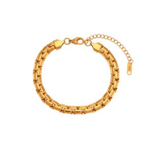 pulsera cadena plana