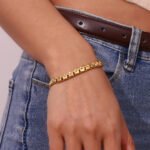 pulsera cadena plana