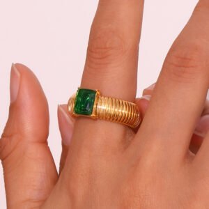 anillo chunky stone foto