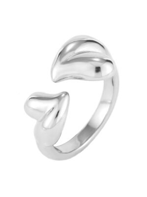 anillo leaf touch silver