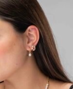 Pendiente aura de perla