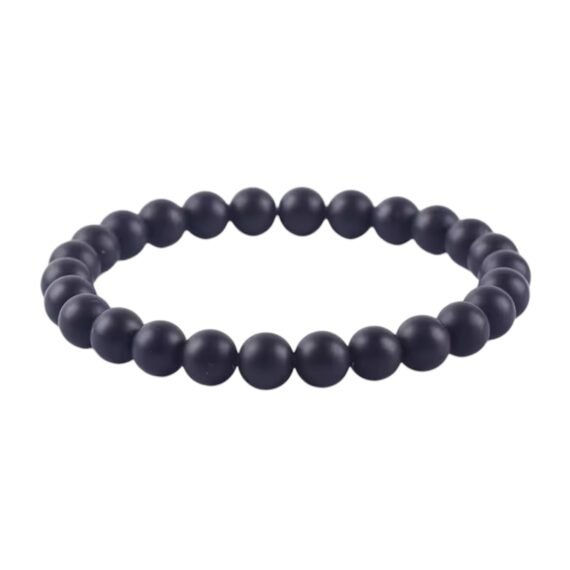 Pulsera ónix negro mate