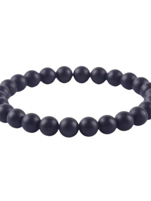 Pulsera ónix negro mate
