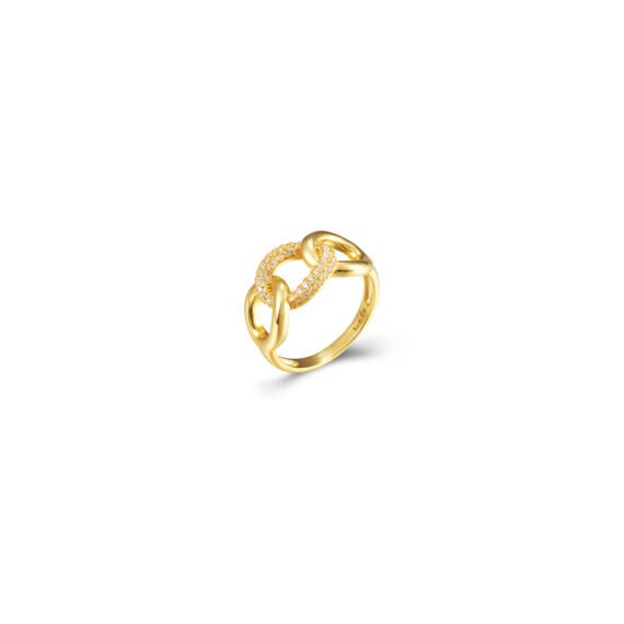 anillo nudo circonita