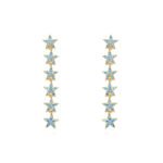 pendientes blue star