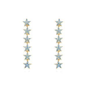 pendientes blue star