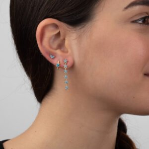 pendientes estrella azul