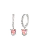 pendientes pink cuore
