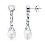 luz de perla oro blanco 18k