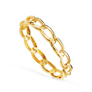 Anillo eslabones oro 18 k