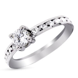 Anillo Éternelle oro blanco de 9 k