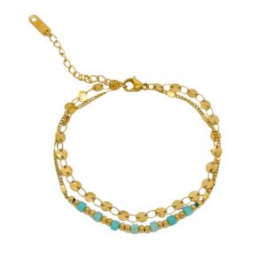 Pulsera Lyanna  Amazonita