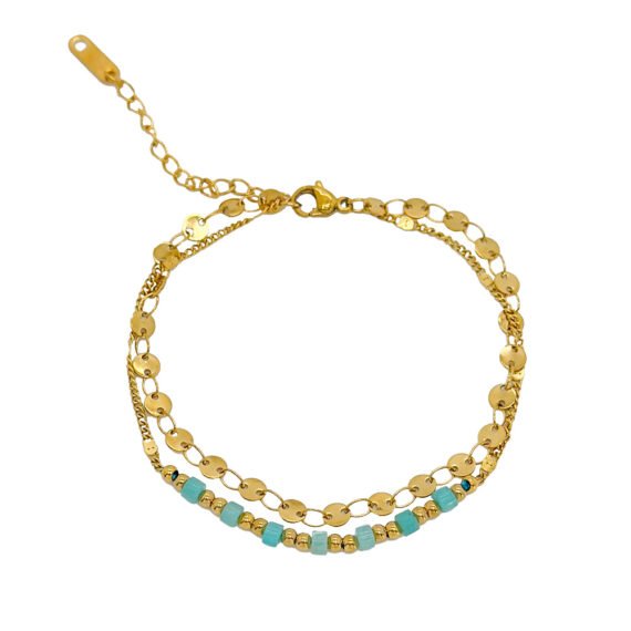 Pulsera Lyanna  Amazonita