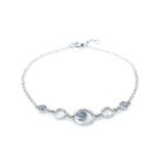 pulsera lunaris con ópalo azul