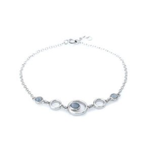 pulsera lunaris con ópalo azul
