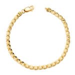 pulsera eslabón ancla oro 18k