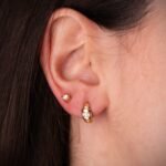 Pendientes Croissant Doré